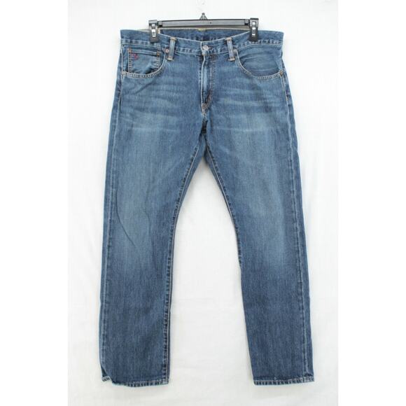 Polo Ralph Lauren Varick Jeans Men's 34 Slim Straight Cotton Stretch Gorpcore - Picture 1 of 15